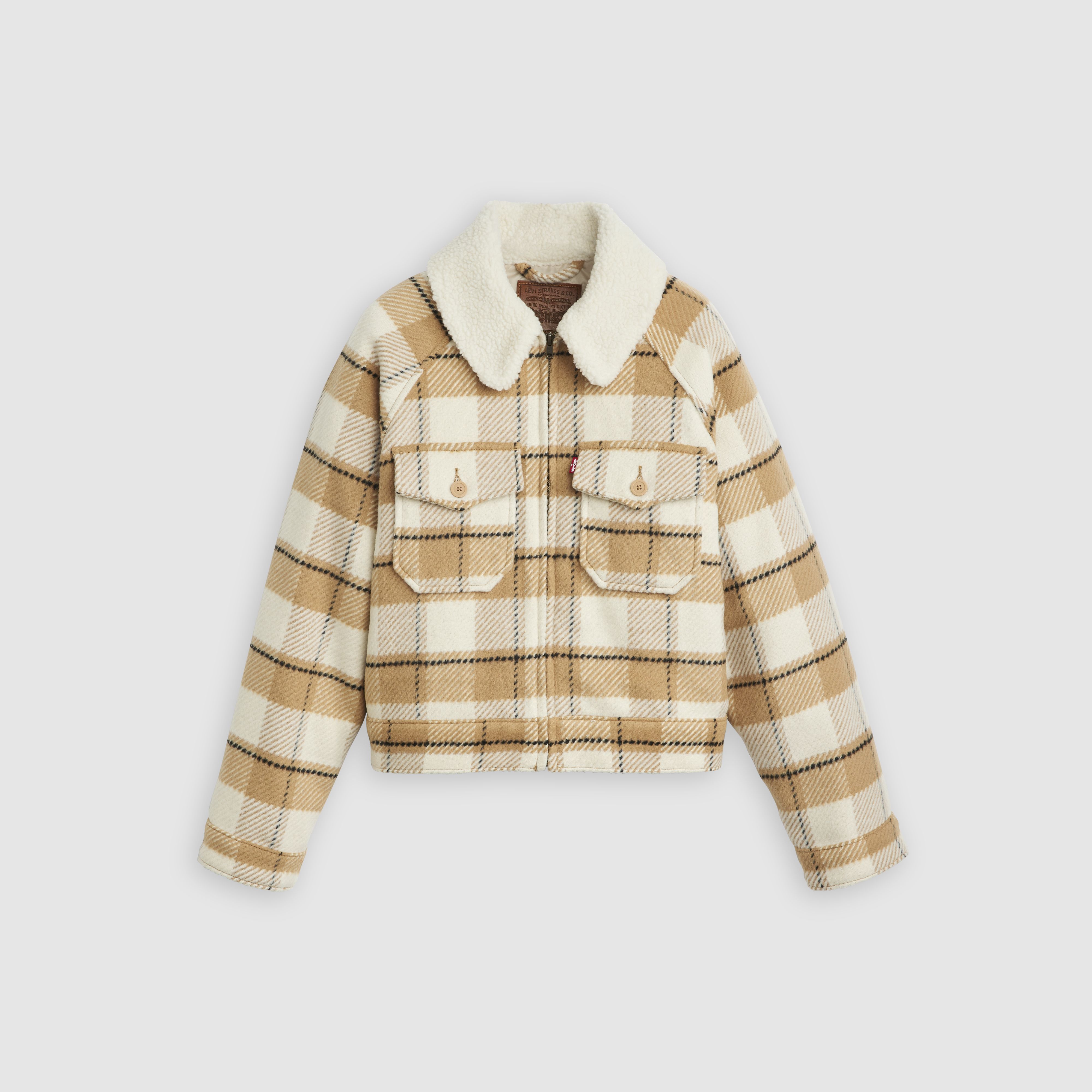 Shrunken '90s Flannel Jacket 1