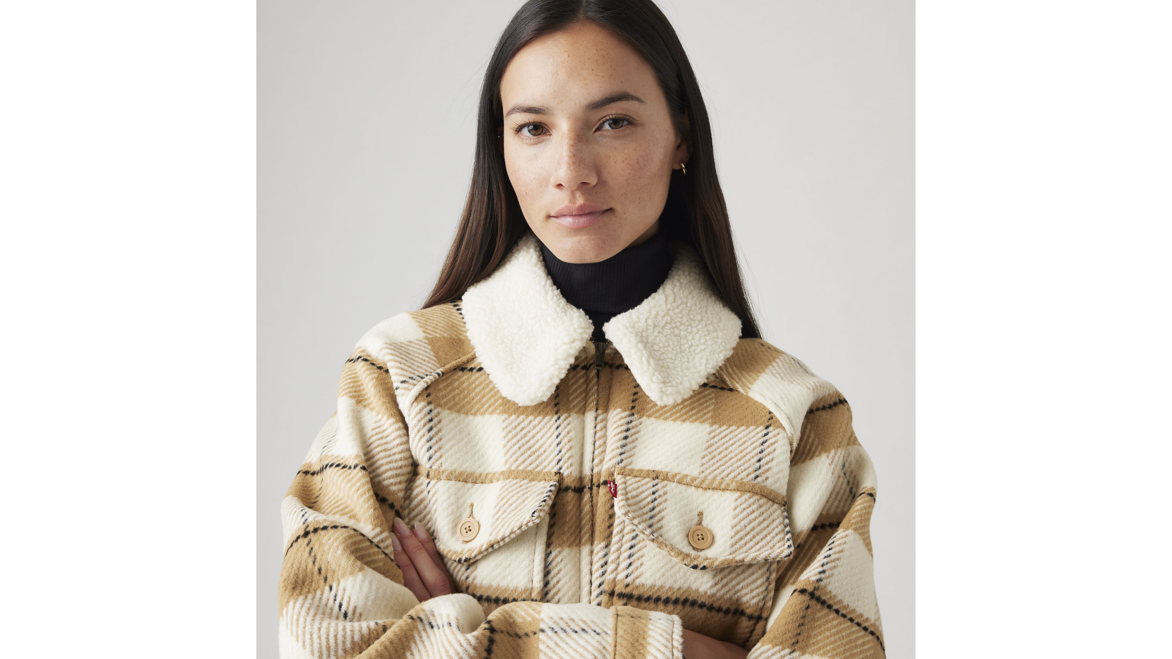 Shrunken '90s Flannel Jacket 2