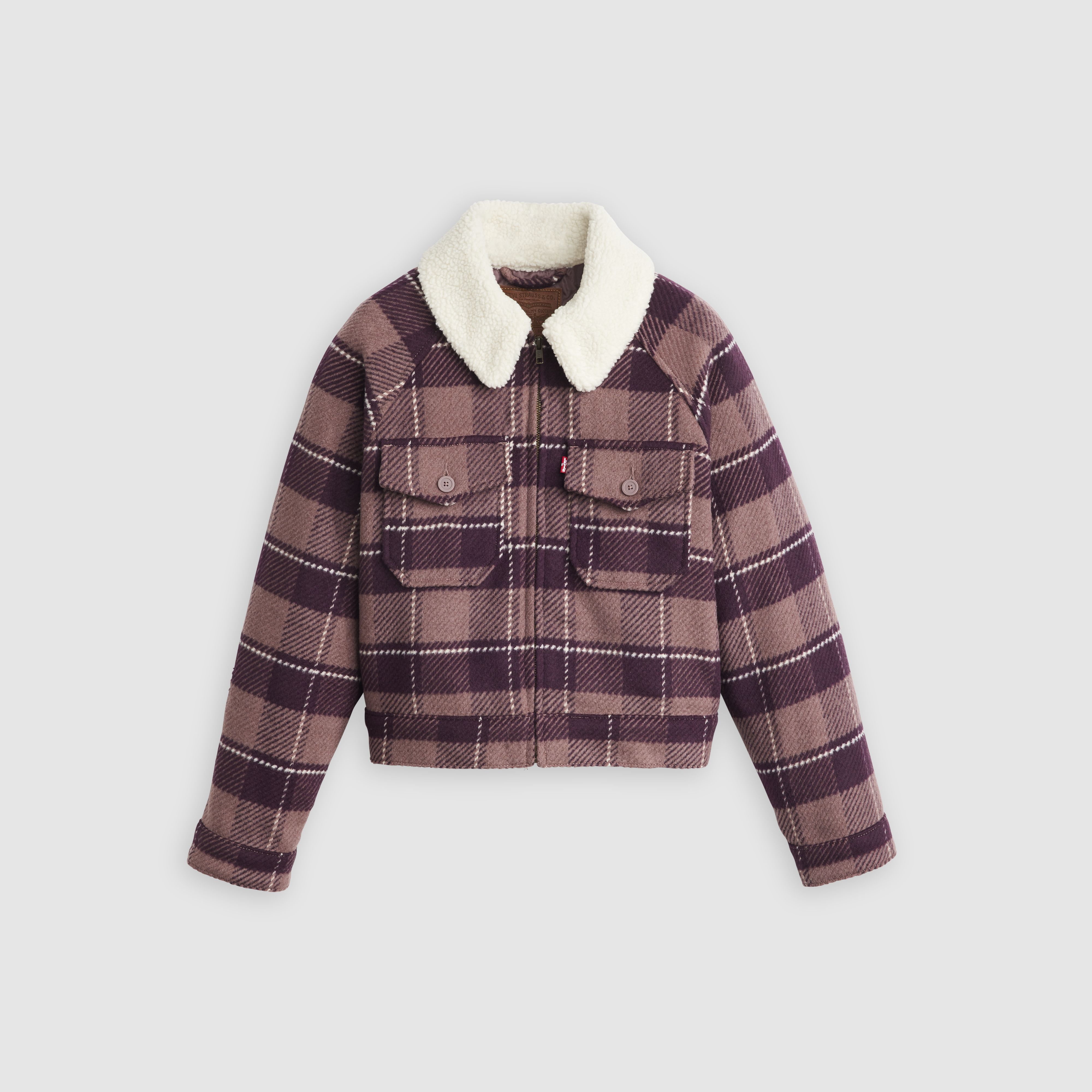 Shrunken '90s Flannel Jacket 1