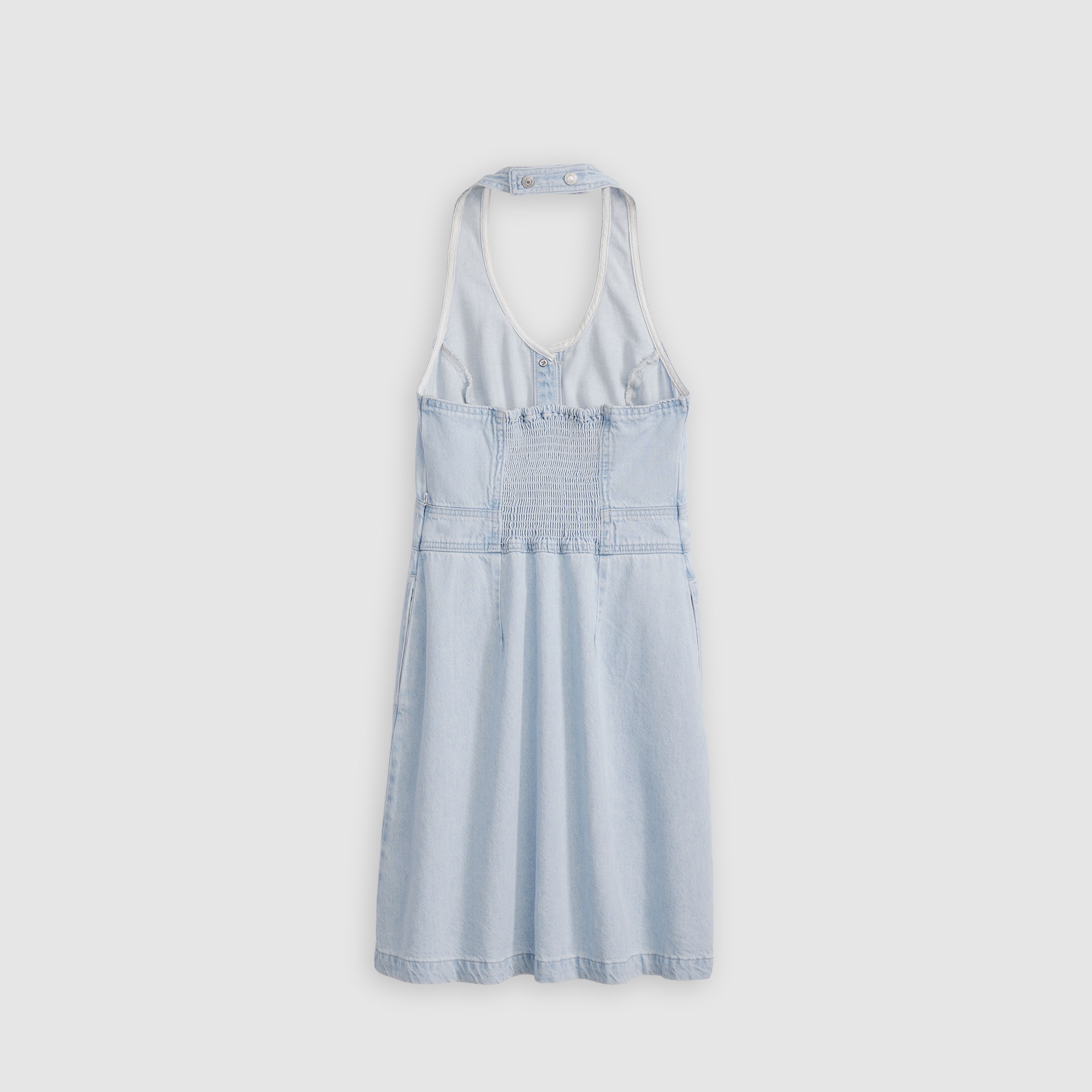 Halter Denim Dress 6