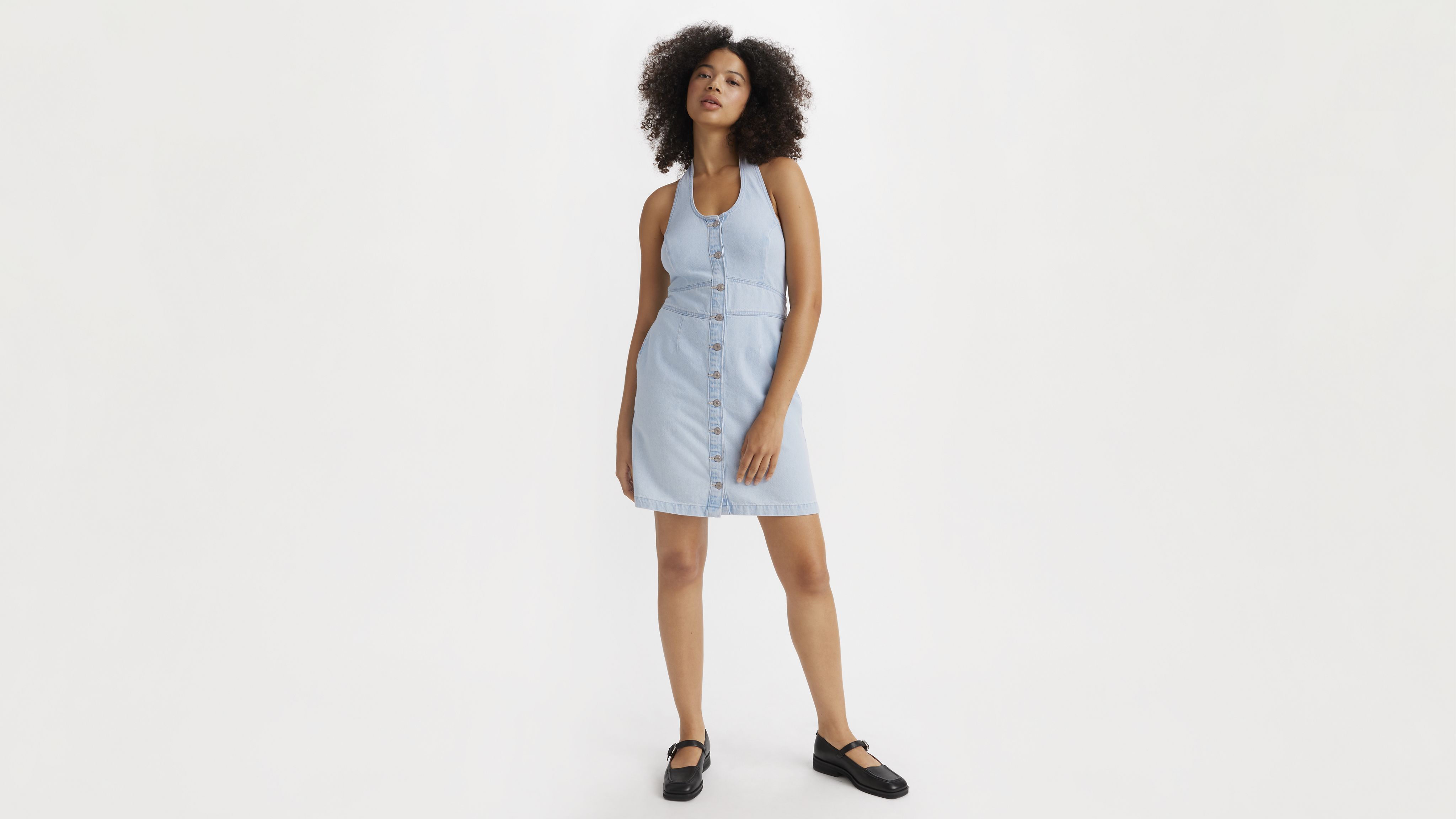 Halter Denim Dress 1