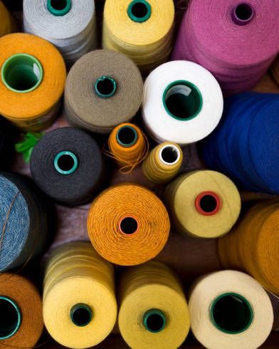 Spools of thread.
