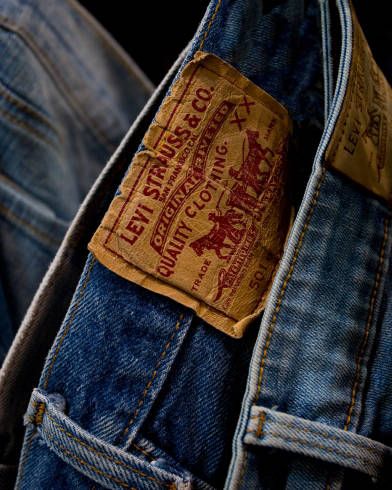 Jeans hanging