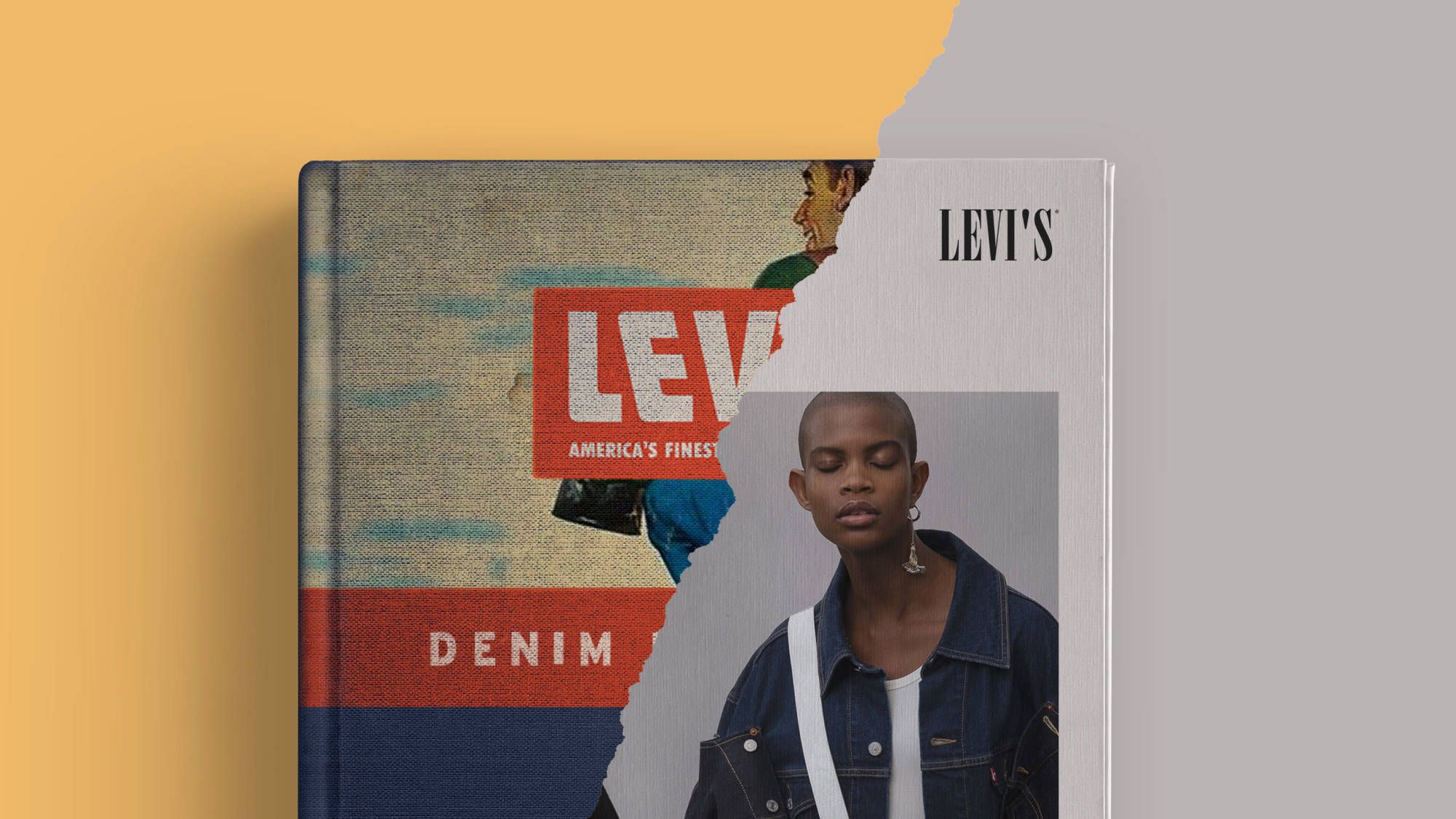 denim dictionary. blue jeans and a white shirt.