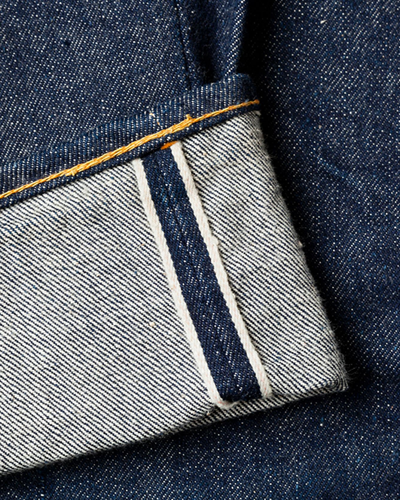 photo of selvedge denim jeans cuff