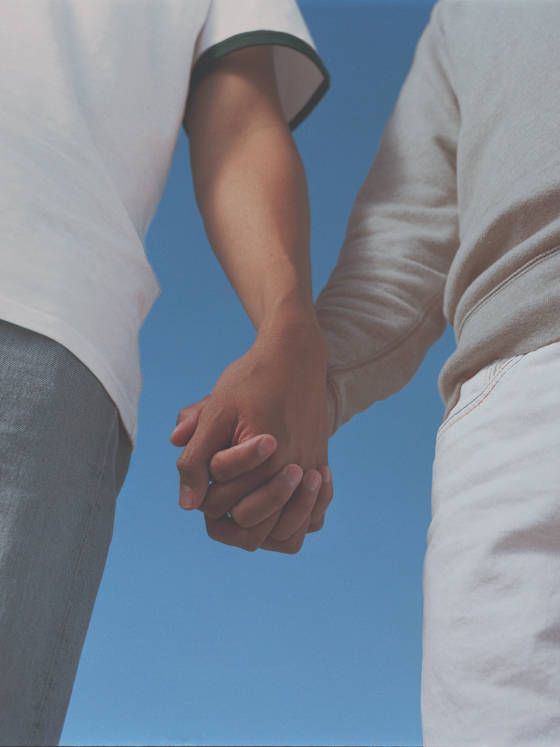 people holding hands
